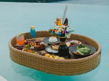 Float and Feast at Amok Sunset Nusa Penida