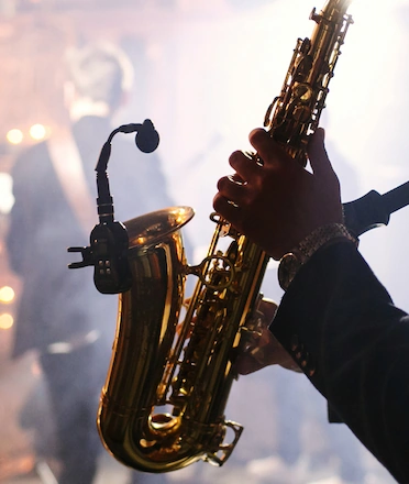 Saxophone Play Closeup Saxophone Play Closeup