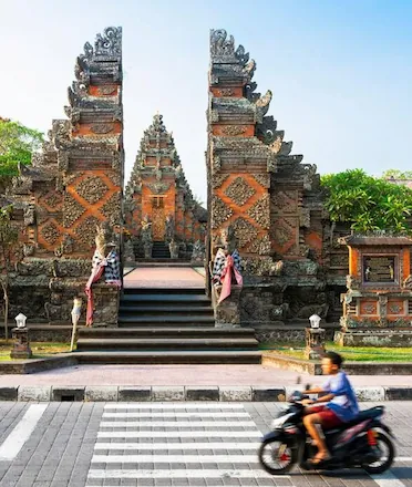 The Entrance of Intricate Temple in Batuan Village