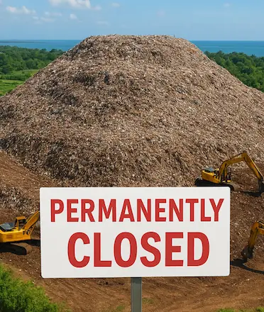 Bali Landfill Illustration 