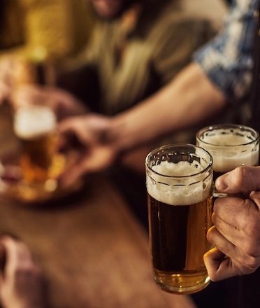 Man Serving Beers