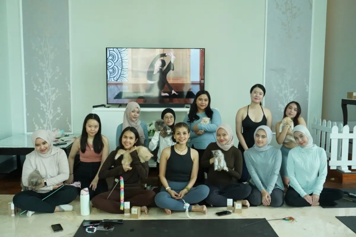 Ascott Jakarta Yoga Puppies and Kittens