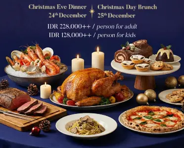 Festive menu at Sparks of Joy at voco Bandung Setiabudi