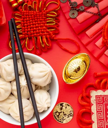 CNY Dish Style Photo