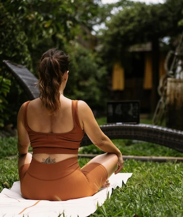 Woman Yoga in Bali Retreat