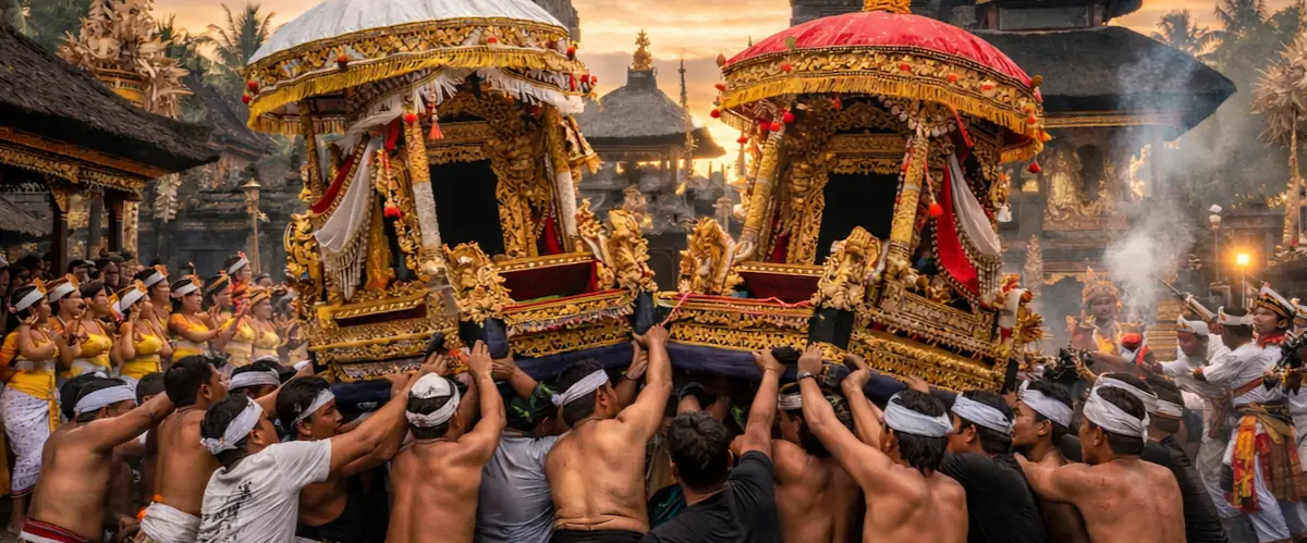 Dewa Masraman Palanquin Clash AI Illustration