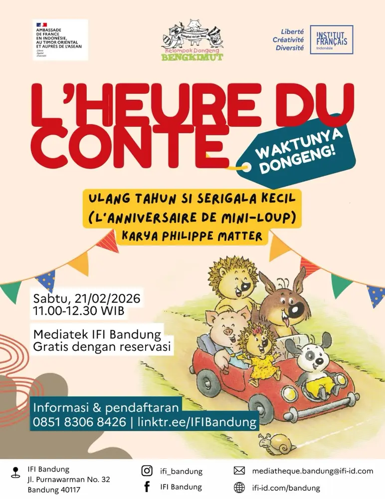 French–Indonesian Storytelling Session Mini-Loup’s Birthday