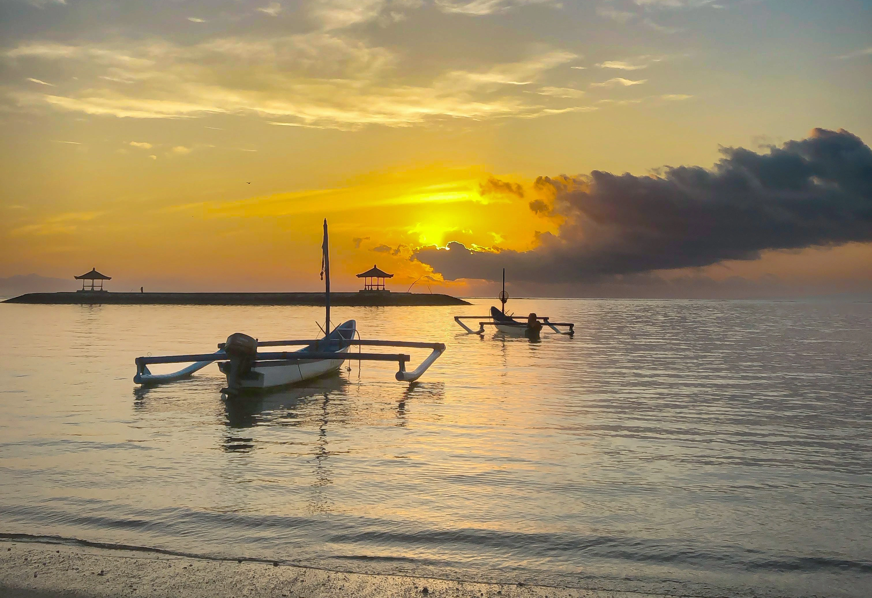Sunrise by the beach on Nyepi Day at Holiday Inn Resort Bali Nusa Dua