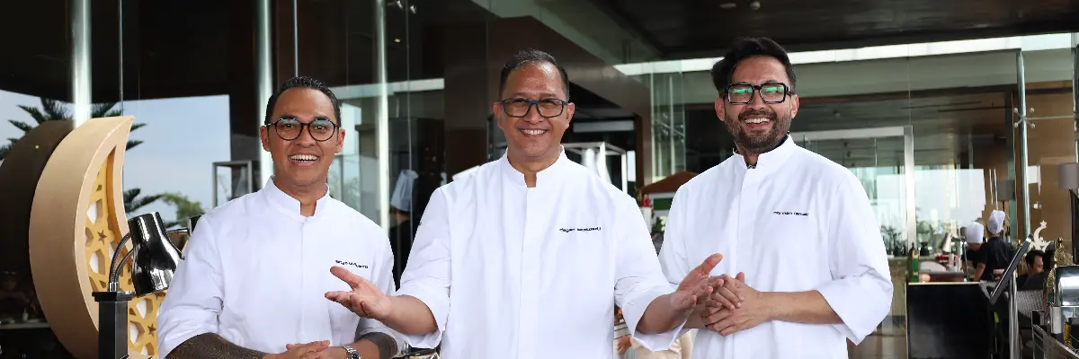 Chef Norman Ismail, Chef Degan Septoadji, and Chef Setro Widyarto