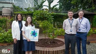 bsj tree planting and time capsule