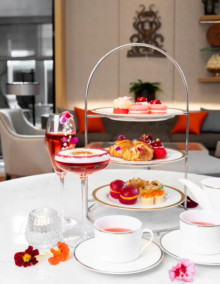 Scarlet Bloom Afternoon Tea