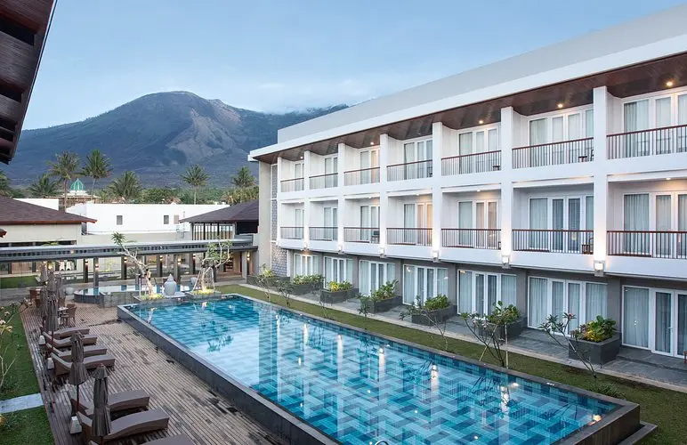 Hotel Santika Garut with mountain view