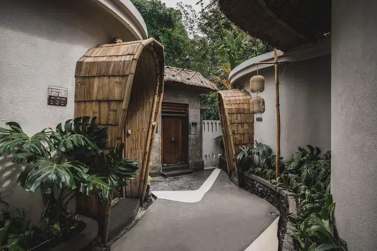 resort in from room bambu door 