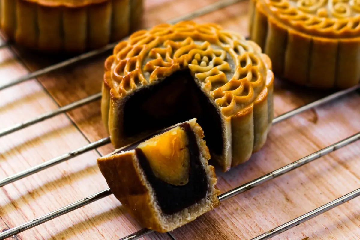 mooncake display on the table
