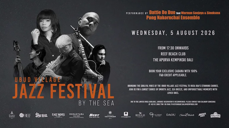 flyer about jazz festival event in bali