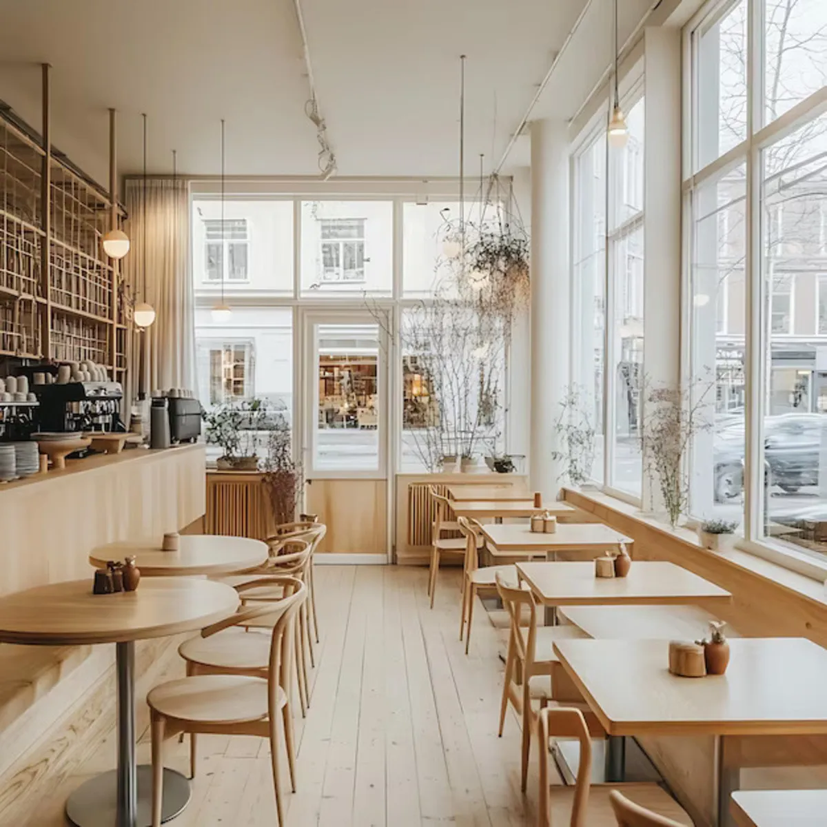 scandinavian style cafe