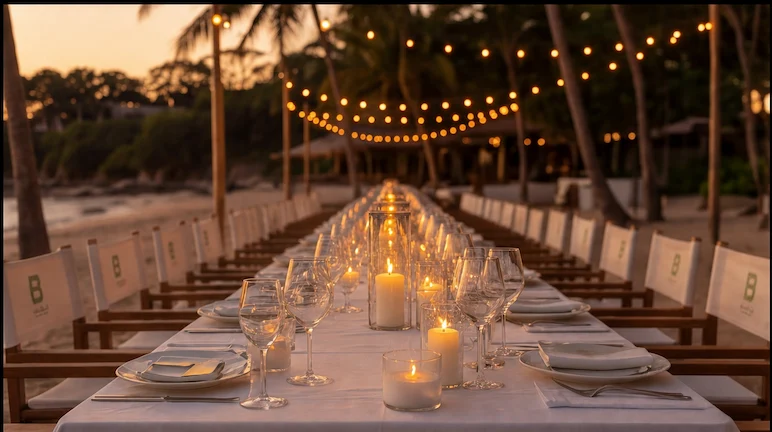 Long table for dining