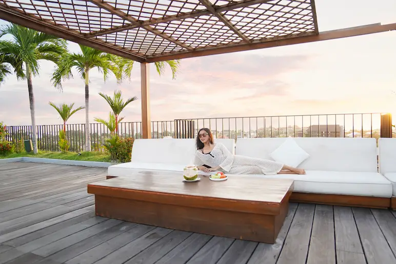 Sunset rooftop