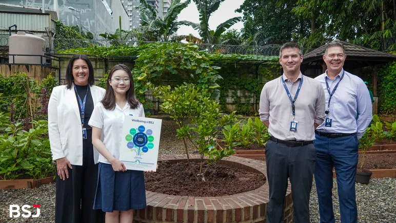 bsj tree planting and time capsule