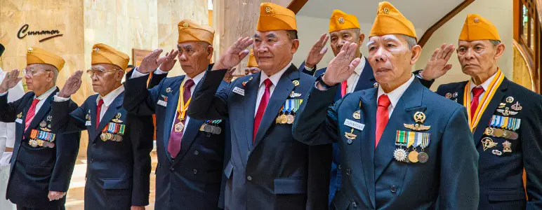 Flag Ceremony with Veterans