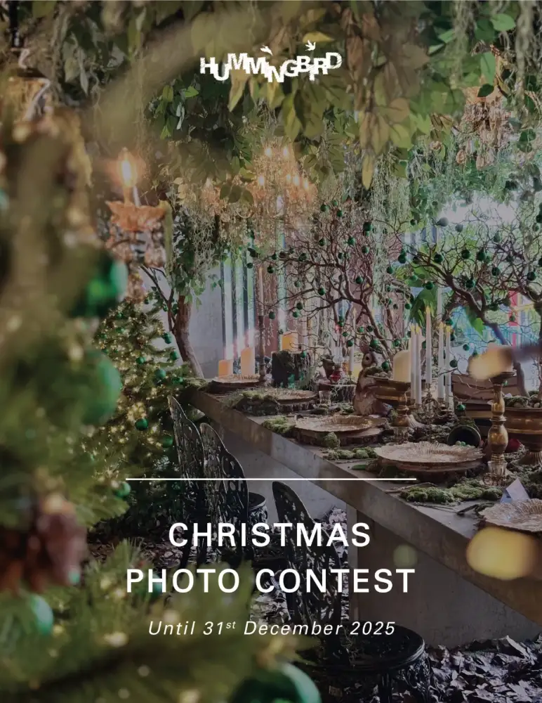 Enchanted forest decoration on a table