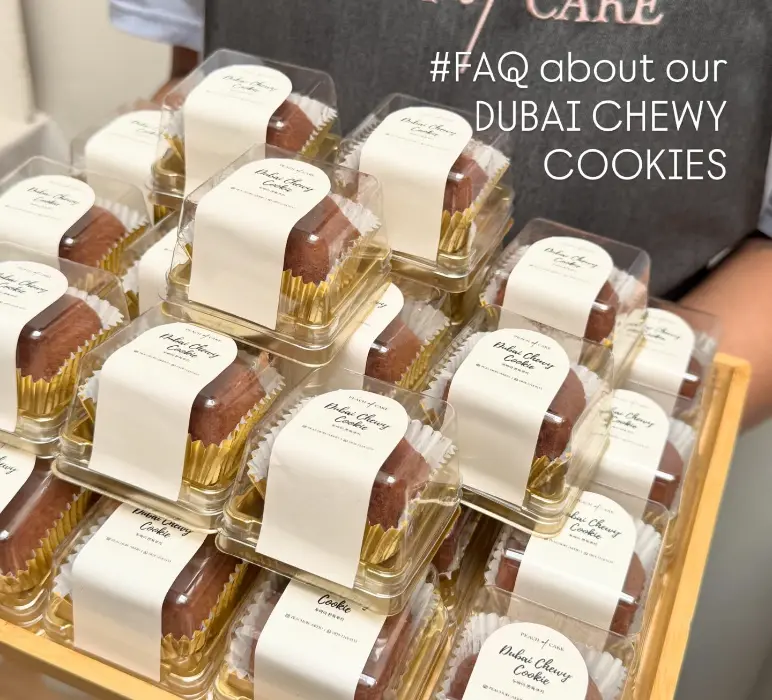 Dubai Chewy Cookie - Peach of Cake