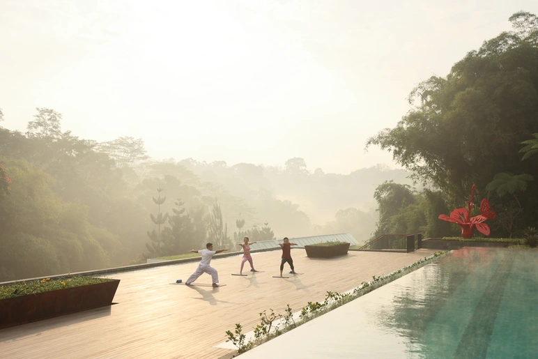 Sunrise Yoga session.