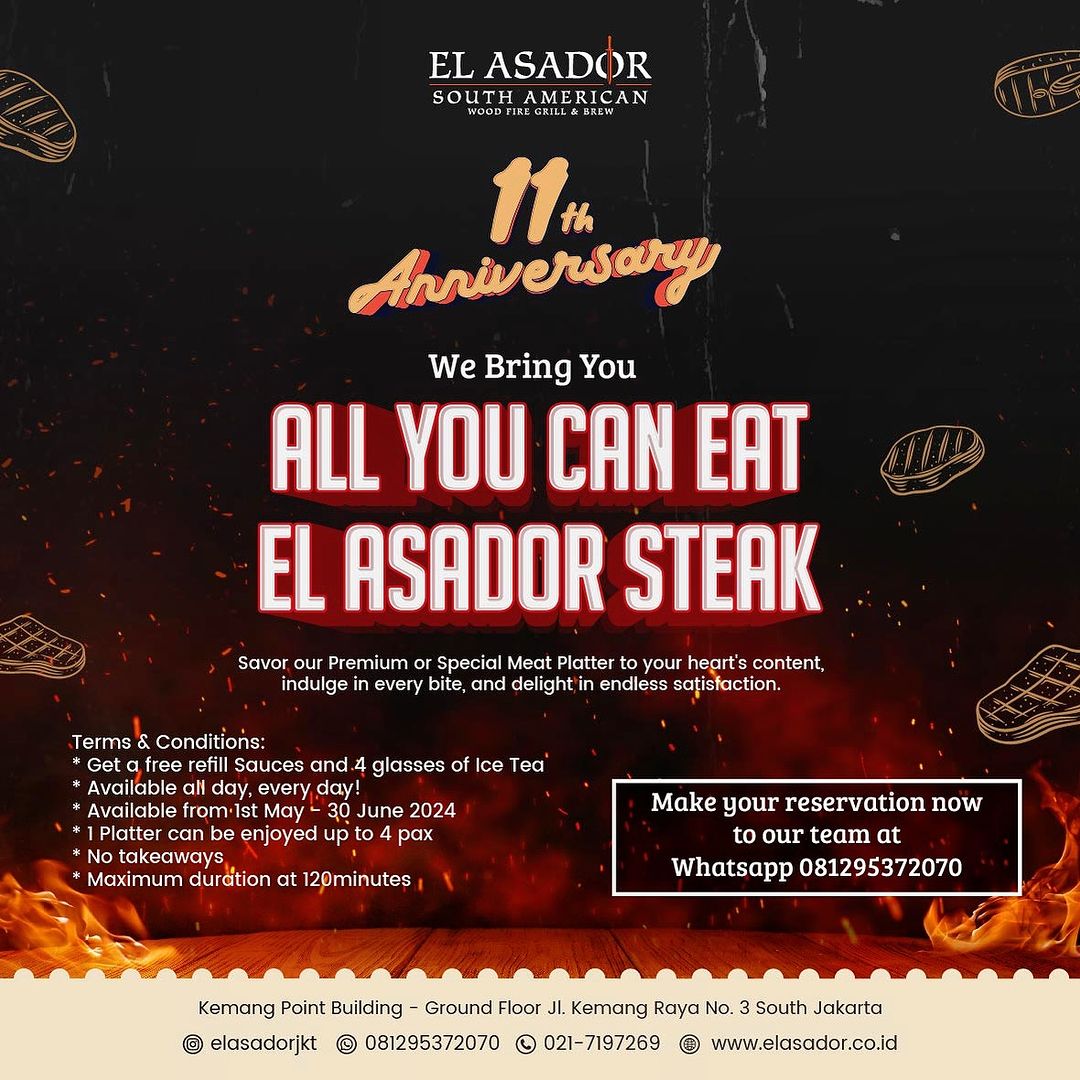 All You Can Eat El Asador Steak All You Can Eat El Asador Steak