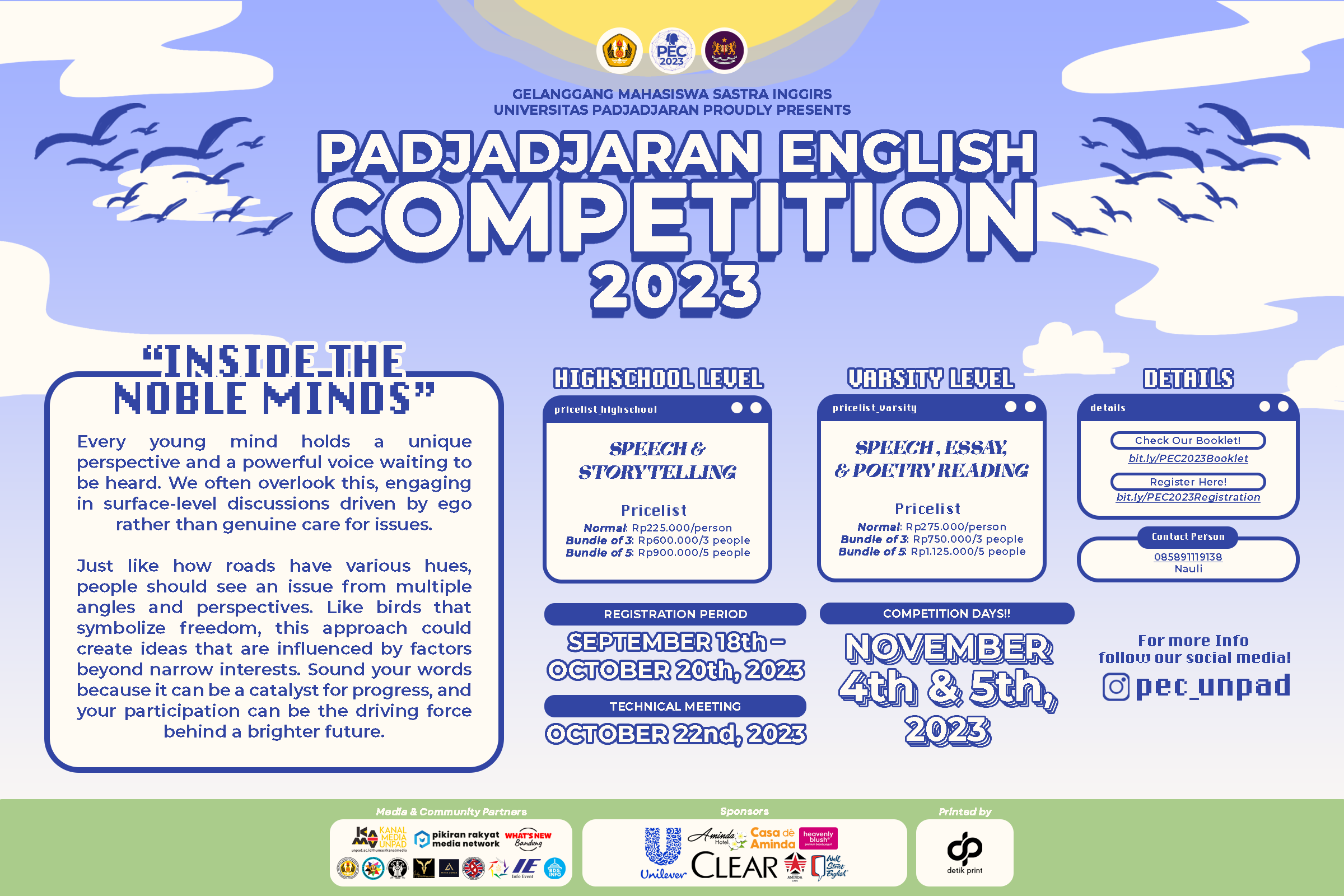 Padjadjaran English Competition 2023 Padjadjaran English Competition 2023