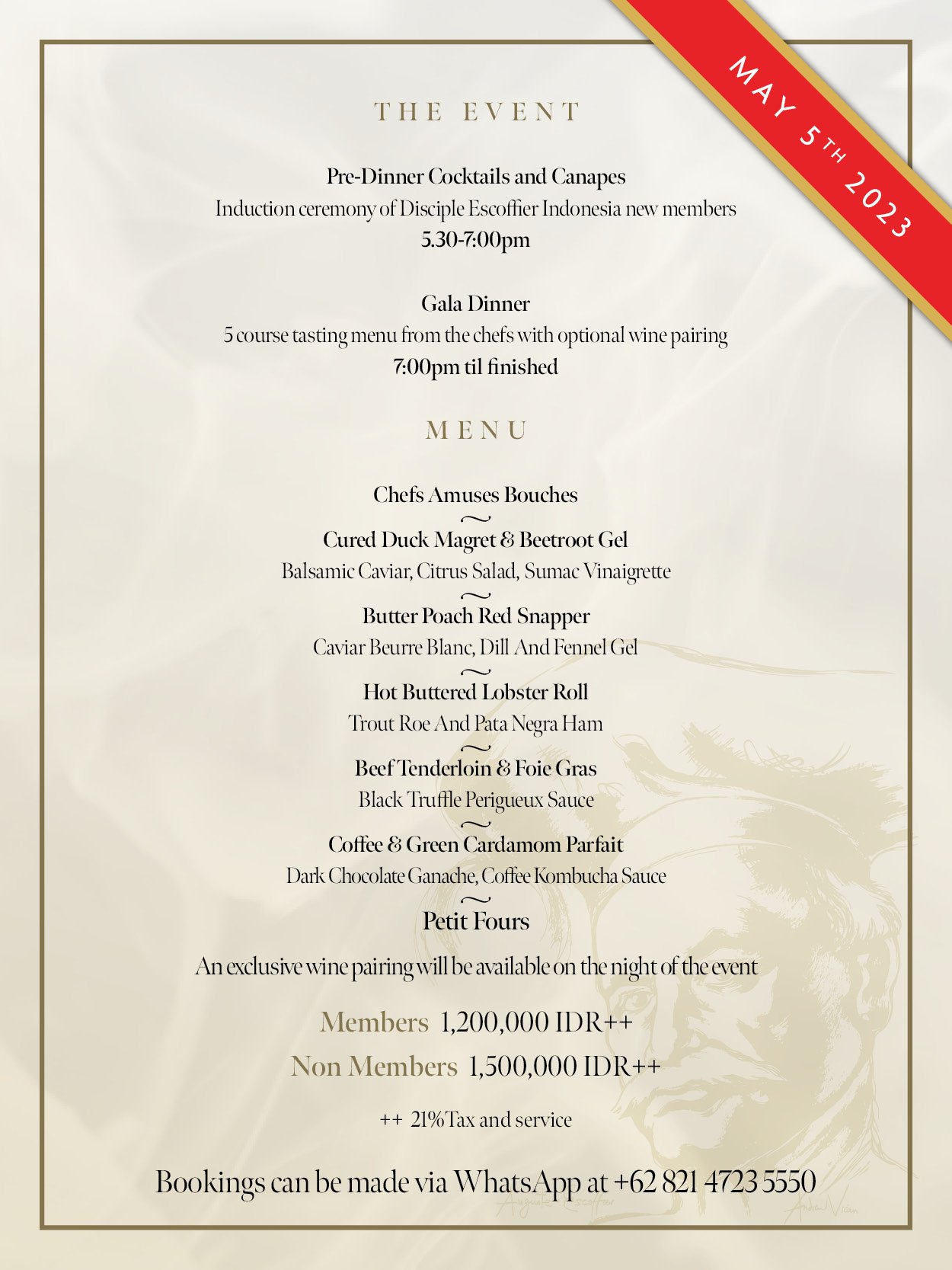 Escoffier Dinner at Mozaic Ubud