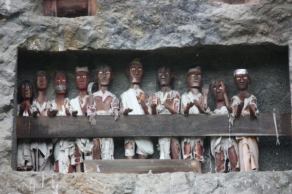tau tau in Tana Toraja, Sulawesi.